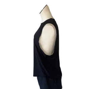 NWOT Free People Movement Black Tank Top Side Ruched Detail Medium Relax Fit thumbnail 6