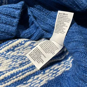 NWOT Aerie Fair Isle Drift Sweater Christmas Navy thumbnail 11