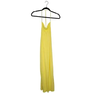 Ba&sh Flame Cowl Neck Slip Midi Dress Women's Yellow Size US 4 thumbnail 3