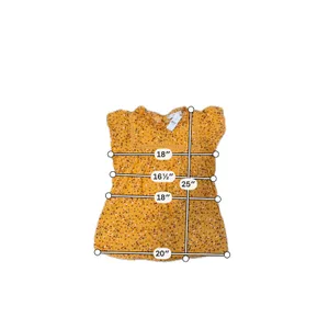 NWT LOFT Boho Floral Ruffle Peplum Top Mustard Cottagecore Modal Blouse Small thumbnail 5