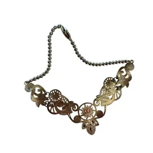 Disney Rapunzel Vintage-Inspired set of 2 missing beads - Golden Floral Necklace thumbnail 6