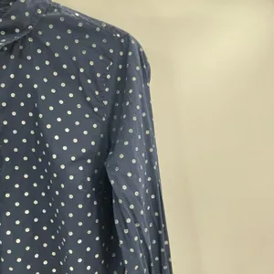 J crew perfect cotton button up polkadot blue and white detailbutton up size 6 thumbnail 4
