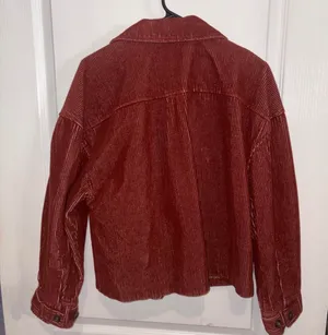 Avec Les Filles corduroy shacket in a rust color- large thumbnail 2