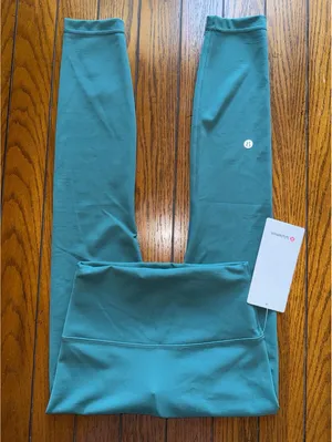 Lululemon Wunder Train High Rise 25” Deep Marina Size 4 NWT thumbnail 1