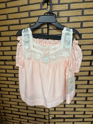 Lee pink and white sleep shirt set size small thumbnail 2