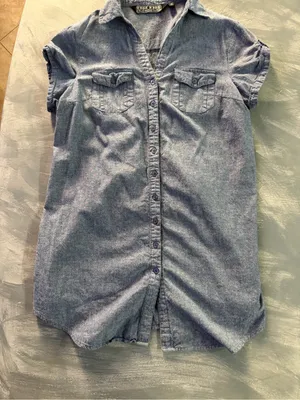 last kiss Blue Denim Shirt Dress‎ thumbnail 4