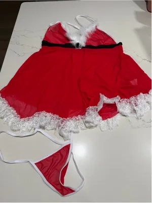 NEW Avidlove Womens Christmas Lingerie Santa Babydolls Chemises Set XL thumbnail 5