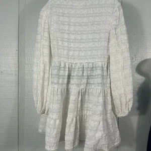 C/meo Collective Lie Awake Long Sleeve Ivory V Neck Dress Size Small EUC thumbnail 8