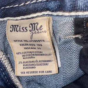 Miss me 30 studded cross Dark Wash Women's Straight Leg Jeans - Blue thumbnail 8
