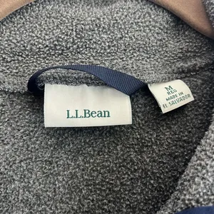 L.L. Bean, dark gray fleece‎ pullover sweatshirt women’s size medium thumbnail 2