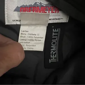Obermeyer Stiletto II Ski Pants 10 Gray Thermolite Insulated Stirrup Vintage thumbnail 7