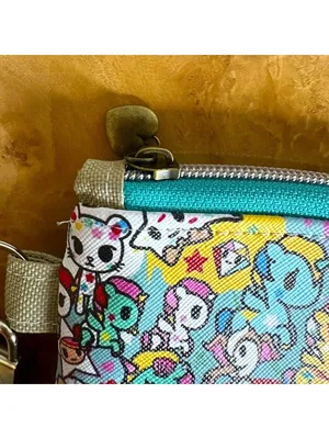 Tokidoki Character Collage Wristlet Pouch Unicorno Cactus Friends Moofia Kawaii thumbnail 2