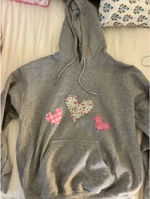 Patchwork hoodie Gray Size M thumbnail 1