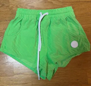 Triangl Green Swim Zebra Terry Cloth Preppy Beach Festival Resortwear Shorts S thumbnail 1
