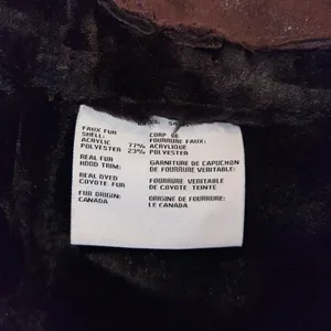 Gorgeous Marc New York Coyote Fur Trim Toggle Coat! thumbnail 9