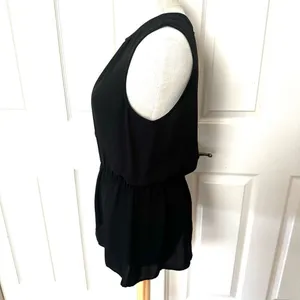 Theory Jethria black silk sleeveless top thumbnail 9