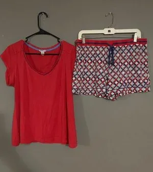 Jockey Sleep Shirt and Shorts Set Size Large thumbnail 1