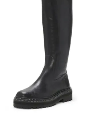 Vince Camuto Phrancie Black Leather Moto Combat Boot thumbnail 1