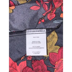 Sara Michelle Floral Satin Cowl Neck Midi Slip Dress Black Red Wedding Guest‎ LG thumbnail 7