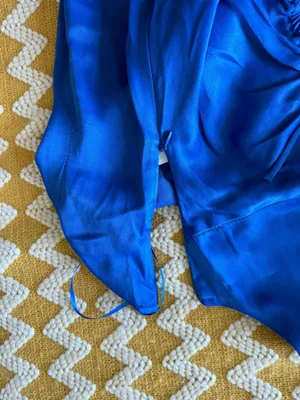 ZARA Blue Silky Mini Dress thumbnail 5