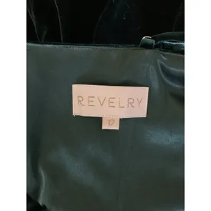 Revelry Emerald Green‎ Velvet Midi Dress Slip Formal Bridesmaid 12 thumbnail 6