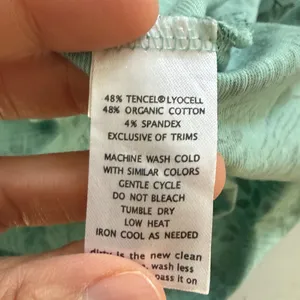 Toad&Co Teal Patterned Dress Size Medium Organic Cotton Blend thumbnail 6