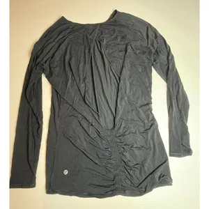 Lululemon Long Sleeve Top Athletic Shirt Black Yoga Workout 10‎ thumbnail 4