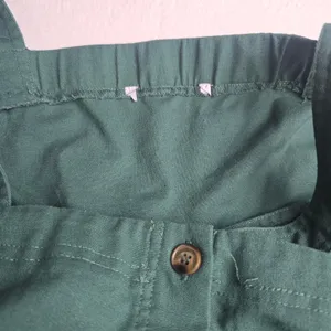 Baltic Born Hartford Linen Blend Wide Leg Button‎ Front Jumpsuit Green Medium thumbnail 5