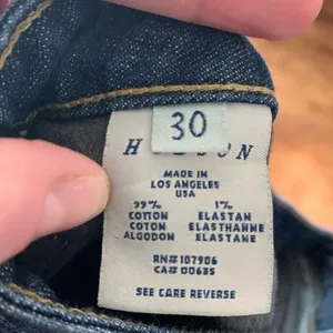 Hudson vintage dark wash size 30 cropped jeans thumbnail 3