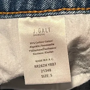 Brandy Melville Y2K ruffled denim mini skirt by J. Galt, size S thumbnail 3