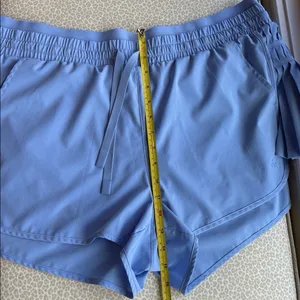 NWOT JoyLab Sky Blue Activewear Athletic Shorts with Fluted Skirt Sides size XXL thumbnail 7