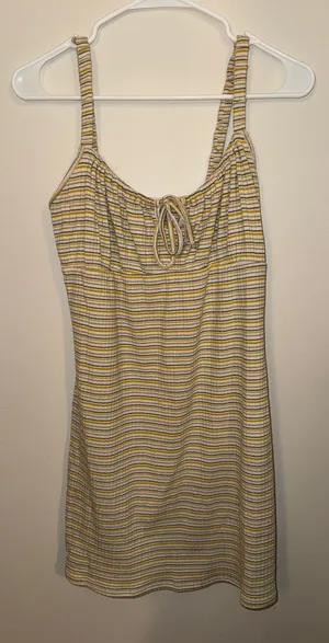 Striped Dress Yellow Size M thumbnail 1