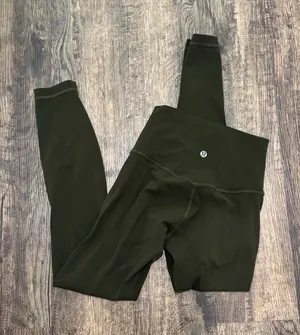 lululemon high rise align leggings 25” in dark olive thumbnail 1