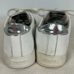 Blackstone White RL90 Low Top‎ Sneaker with Silver Accents thumbnail 11