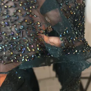 Sherri Hill‎ Black and Gold Prom Dress thumbnail 8