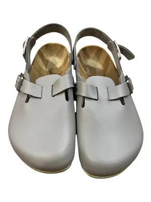 Birkenstock Tokio Pro Gunmetal Leather Clogs EU 38 Regular Fit NIB thumbnail 4