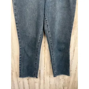 Pacsun Blue High-waisted Frayed Hem Classic Mom Jeans Size 28 100% Cotton thumbnail 3