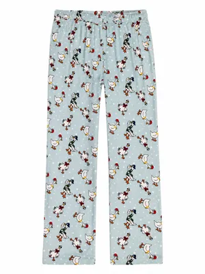 Festive Porch Goose Christmas Polyester Fleece-Feel Lounge Pants Size Small thumbnail 3