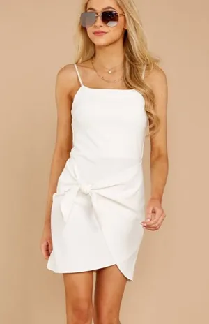 NWT Red Dress Boutique White Mini Dress thumbnail 1