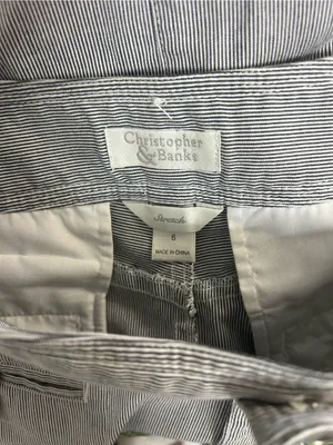 Christopher & Banks Light Gray Midi Pencil Skirt thumbnail 5