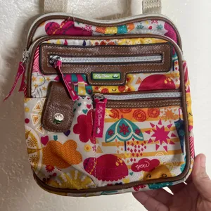 Lily Bloom Gigi Crossbody Graphic Purse Women Spring‎ Shower Zipper Bag thumbnail 4