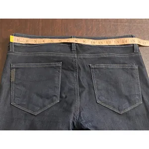 Paige Lou Lou Jeans Size 30 Low Rise Dark Wash Flare Y2K Stretch Denim thumbnail 4
