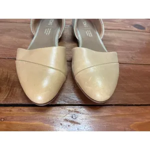 Tom’s Jutti D'Orsay Tan Almond Toe Flats - Size 6 thumbnail 3