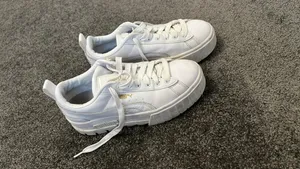 White Platform Puma Sneakers thumbnail 2