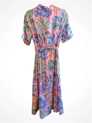Women's Entro Greenwich Garden Midi Dress Size S thumbnail 2