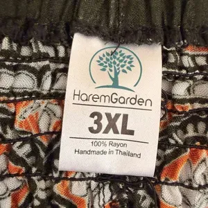 Harem Garden Rayon Aztec Tribal Festival Gypsy Bohemian Yoga Pants SZ 3XL #2591 thumbnail 12