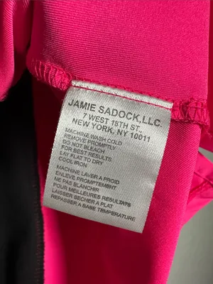 jamie sadock Hot Pink Black Colorblock Short Sleeve Golf Polo Shirt Athletic thumbnail 6