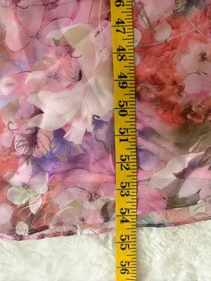 Lulus Kasandra Pink Multi Floral Organza Drop Waist Maxi Dress Size XL Strapless thumbnail 8