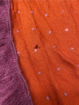 Purple and Orange Women's Scarf - Lightweight Fashion Wrap thumbnail 4
