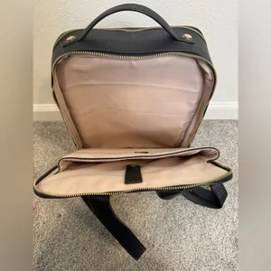 Calpak Kaya Black Laptop Backpack Gold Accents thumbnail 10